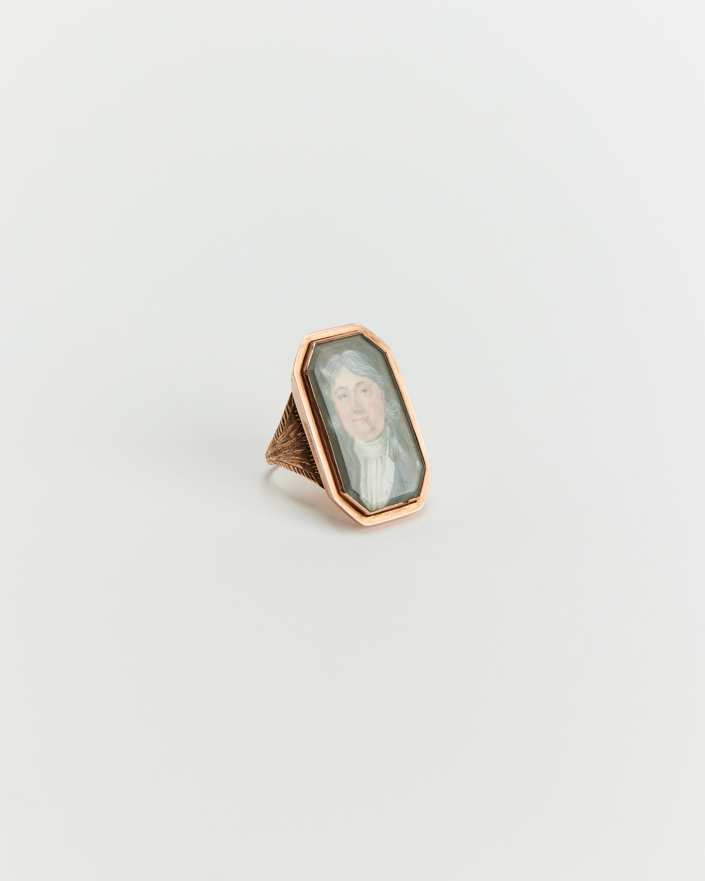 Georgian Miniature Portrait Ring