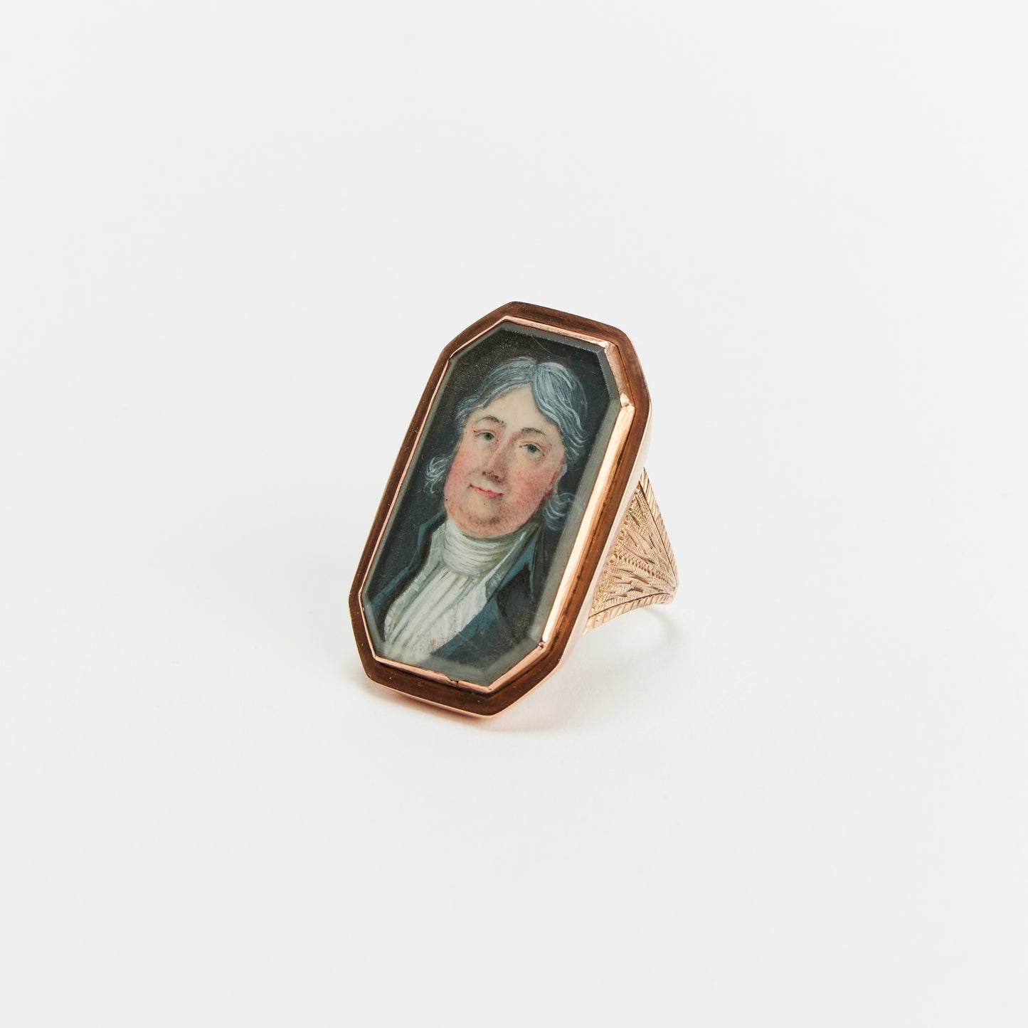 Georgian Miniature Portrait Ring